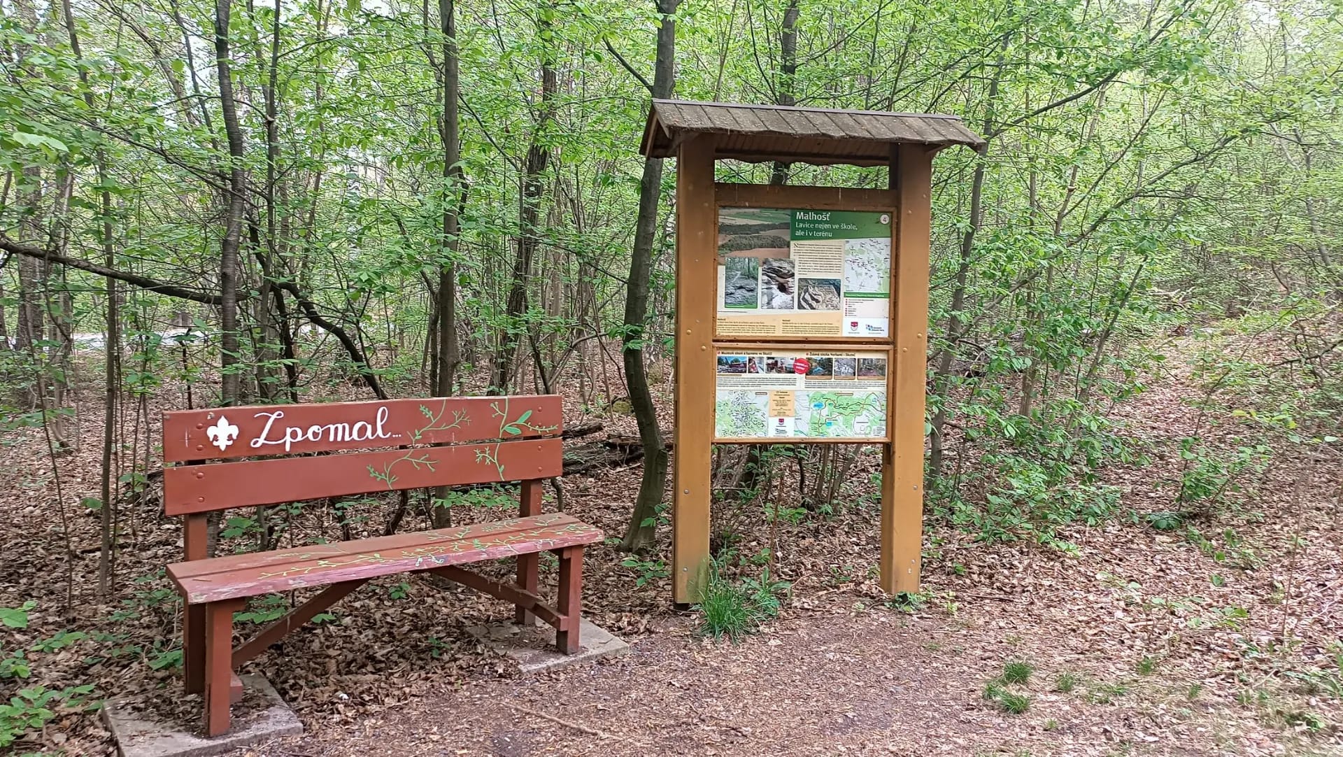 Lavička Zpomal - Malhošť